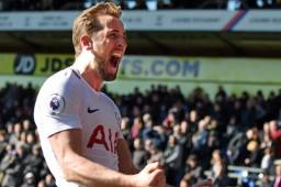Kane celebrando su tanto ante el Crystal Palace.