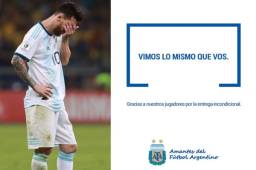 La AFA compartió además una polémica imagen en sus redes sociales, donde deja mal parado a la Conmebol.
