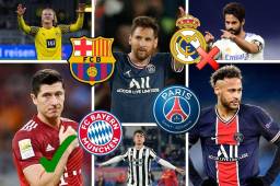 Neymar, Robert Lewandowski, Erling Haaland, Paulo Dybala, Lionel Messi e Isco, los nombres del día en el mercado de fichajes en Europa.