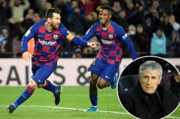 Messi se encargó de darle los tres puntos al Barcelona en el debut de Quique Setién en el banquillo.