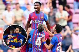 Ansu Fati se soltó a llorar cuando marcó gol luego de 322 días después de ausencia.