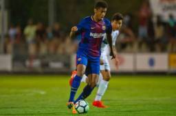 Anthony Lozano de a poco se va adaptando al sistema de juego del Barcelona B.