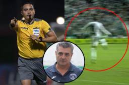 Said Martínez mantiene su postura sobre la mano de Yustin Arboleda que no pitó en la final Olimpia - Motagua.