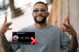 Memphis Depay sorprende en sus redes sociales al borra de la descripción que es jugador del Barcelona.