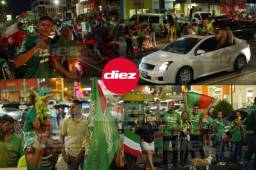 Muchos aficionados del Marathón abarrotaron las calles de San Pedro Sula para celebrar el título liguero número nueve de si historia.