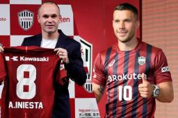 Iniesta y Podolski sin duda son los referentes del Vissel Kobe.