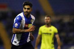 El hispano-hondureño Jona Mejía debutó con Hércules en el triunfo ante Villarreal II. Foto @cfhercules