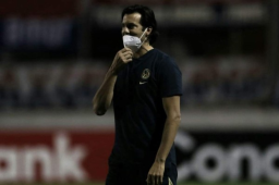 Santiago Salari se mostró muy contento por la victoria lograda por el América en su visita al Olimpia en el estadio Nacional.