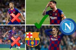 El FC Barcelona está en serios problemas de cara al choque ante el Napoli por la vuelta de los octavos de final de la Champions League. Solo hay 14 jugadores disponibles del primer equipo para el duelo del 8 de agosto.