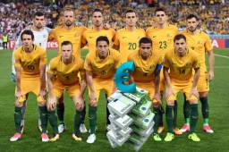 Honduras enfrentará a una Australia valorada en 39.2 millones de euros, cuatro veces más su valor. Foto AFP