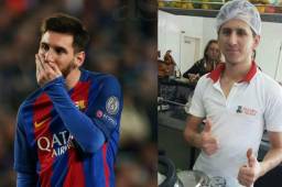 ¿Es hermano de Lionel Messi? Nada que ver, se trata de un empleado que trabaja en una confitería en Brasil.