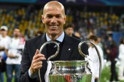 Zidane conquistó tres Champions como entrenador del Real Madrid.