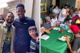 Romell Quioto compartió la bonita actividad de la que fue parte. Llevó alimentos y regalos a los más necesitados en Honduras.