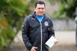 Nahún Espinoza luce optimista de cara al repechaje ante Platense. Ya podrá contar con toda su plantilla. Foto Juan Salgado