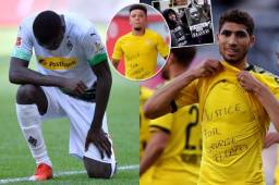 En la Bundesliga Sancho, Achraf y Thuram rindieron homenaje a George Floyd.