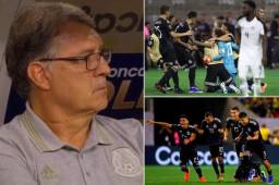 Gerardo Martino se metió la medalla a la boca como cábala durante la tanda de penales entre México y Costa Rica.