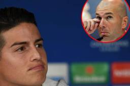 James Rodríguez ve con mucho respeto a Zinedine Zidane.