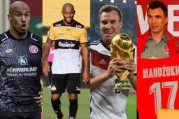 Muchos los pensaban retirados del fútbol, pero en realidad juegan en ligas de muy bajo nivel, aunque algunos en campeonatos donde fluye el dinero.