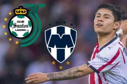 Santos Laguna y Monterrey se interesan en el jugador de las Chivas ´Chofis´ López.