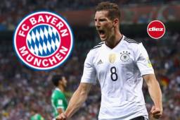 Goretzka llegará la próxima temporada al Bayern. El alemán interesó a equipos como Barcelona y Real Madrid.