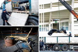 La estatua de Zlatan Ibrahimovic dejó de existir este día, volvió a sufrir de vandalismo y esta vez fue destruida completamente. El sueco aún no se ha pronunciado al respecto.