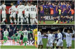 Real Madrid, Barcelona, Valencia y Real betis disputan las semifinales de la Copa del Rey.