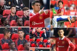 Te dejamos en imágenes cómo vivió Cristiano Ronaldo la primera derrota de la temporada con el Manchester United.
