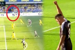 Mariano marcó el primer tanto del partido cuando el línea había levantado el banderín. La jugada fue válida.