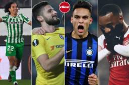 La ida de los 16avos de final de la Europa League se disputó este jueves y los grandes cumplieron a excepción del Arsenal.