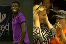 Francis Tiafoe y los aficionados no podían creer lo que estaba sucediendo en las afueras de la cancha.