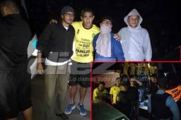 El futbolista Jorge Claros logró negociar con los manifestantes que los dejaron pasar entre Juticalpa y Tegucigalpa pero no han logrado avanzar de Pimienta, Cortés.