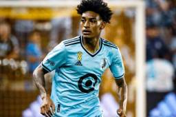 El mediocampista hondureño Joseph Rosales en su estreno en la MLS vistiendo la camisa del Minnesota United con quien participó 32minutos. Foto cortesía | MUNFC