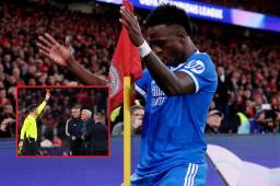 Vinicius vivió polémica, pero dio el triunfo al Real Madrid con un golazo sobre Benfica; Mourinho se fue expulsado de la Champions