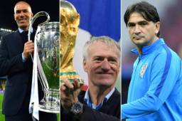 Zinedine, Deschamps y Dalic esperan ganar el premio el próximo 24 de septiembre.