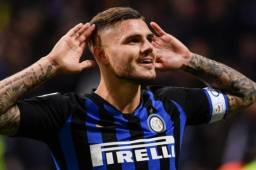 Icardi celebrando su tanto ante el Milan.