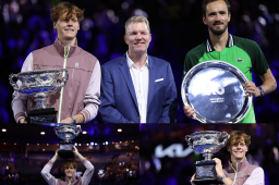 Sinner logra su primer Grand Slam tras brillar en el Abierto de Australia al ganar en la final a Daniil Medvedev.