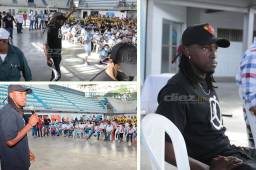 ¡No se olvida de sus raíces! Alberth Elis da charlas a jóvenes atletas y realiza donaciones a deportistas de INMUDE