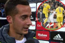 Lucas se refirió a la acción más polémica del partido en el Bernabéu.