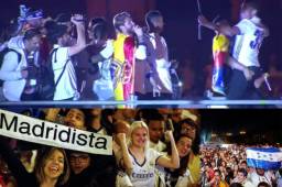 Cibeles es una locura con el festejo del título 33 del Real Madrid que lo consiguió en la cancha de Málaga.