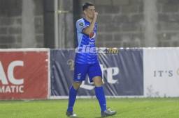 Marcelo Estigarribia se convirtió en el héroe de Motagua al marcar gol de la victoria ante UPNFM. Foto: Ronal Aceituno.