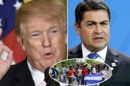 Donald Trump amenaza con cancelar de inmediato toda ayuda a Honduras si la caravana de migrantes no se detiene.