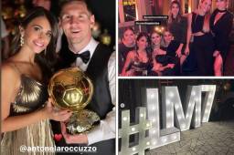 Amigos, y familiares celebraron junto a Lionel Messi por la conquista del Balón de Oro 2021. La reunión se llevó a cabo en un lujoso restaurante en París.