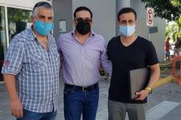 El técnico uruguayo Ramiro Martínez y el preparador físico Guillermo Kutyas ya se encuentran en San Pedro Sula.