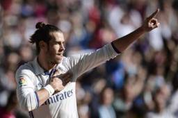 Gareth Bale celebrando con el Real Madrid.