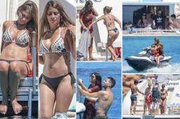Messi se fue de vacaciones a la isla de Ibiza junto a Luis Suárez y Cesc Fábregas acompañado de sus mujeres Antonella Roccuzzo, Sofía Balbi y Daniela Semaan respectivamente.