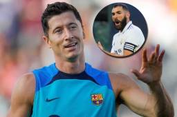 Lewandowski no quiere compararse con Benzema porque para él se trata de un desafío nuevo en su carrera.