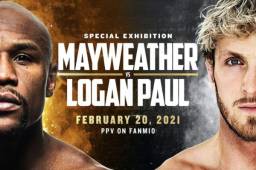 Floyd Mayweather y Logan Paul chocarán en un pólemico combate de boxeo en febrero de 2021.