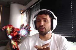 Kun Agüero confiesa cómo le monitorean tras su retiro: “De noche tiro luces de colores, soy Ironman”