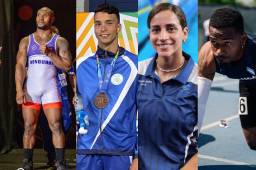 Kevin Mejía, Julio Horrego, Julimar Ávila y Melique García, los atletas de Honduras en los Juegos Olímpicos de París 2024.