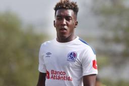 John Paul Suazo era el llamado a destacar en la banda derecha del Olimpia para este torneo.